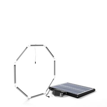 24" Solar Flashing LED Octagon Retrofit Kit for Traffic Safety Signs